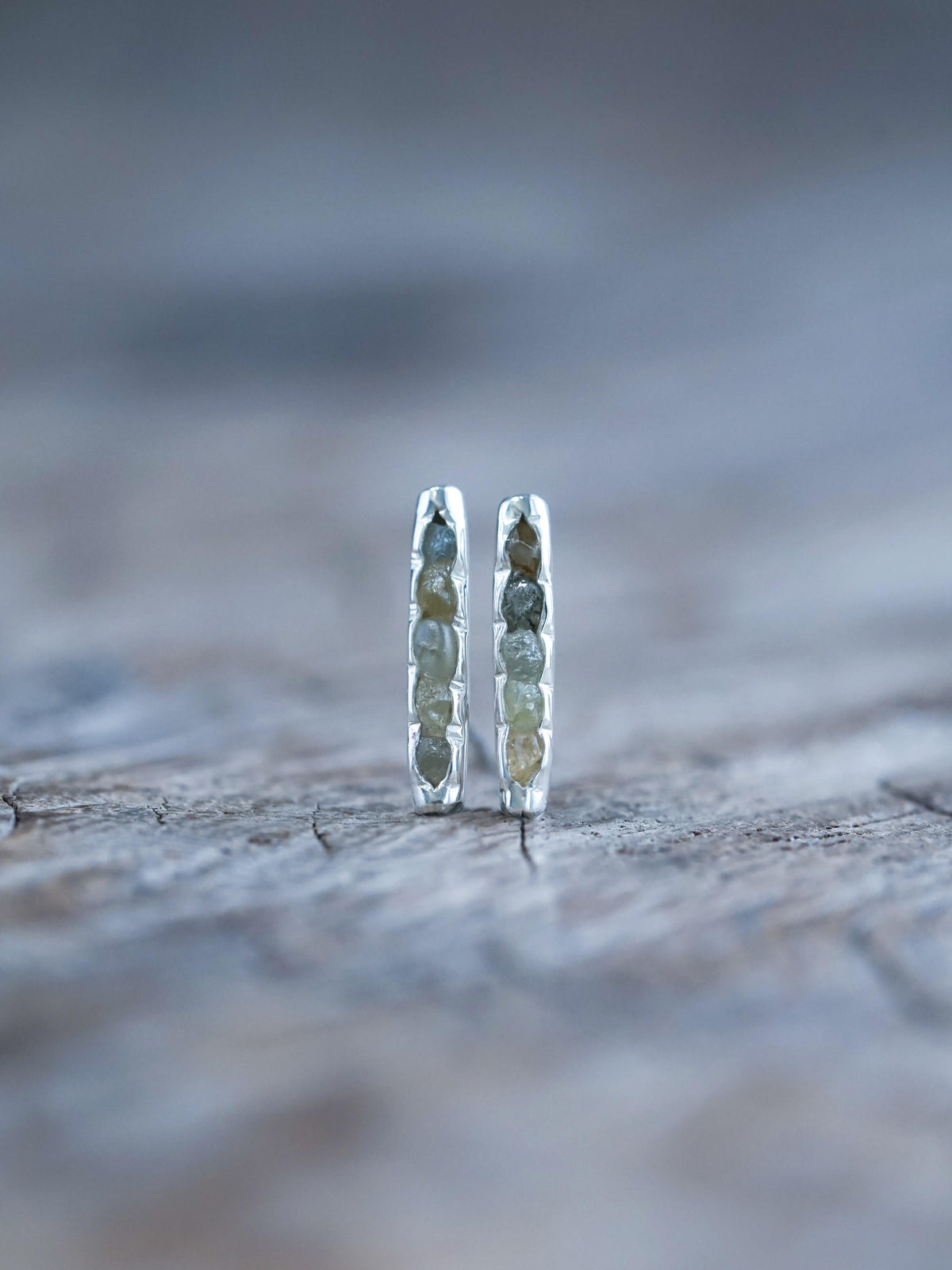 Montana Sapphire Earrings with Hidden Gems - Gardens of the Sun | Ethical Jewelry
