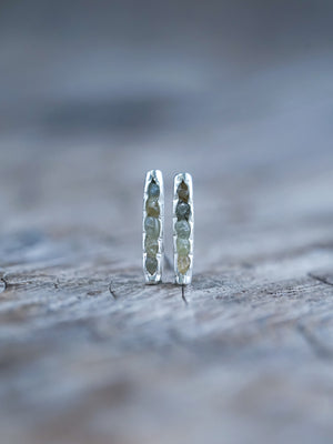 Montana Sapphire Earrings with Hidden Gems