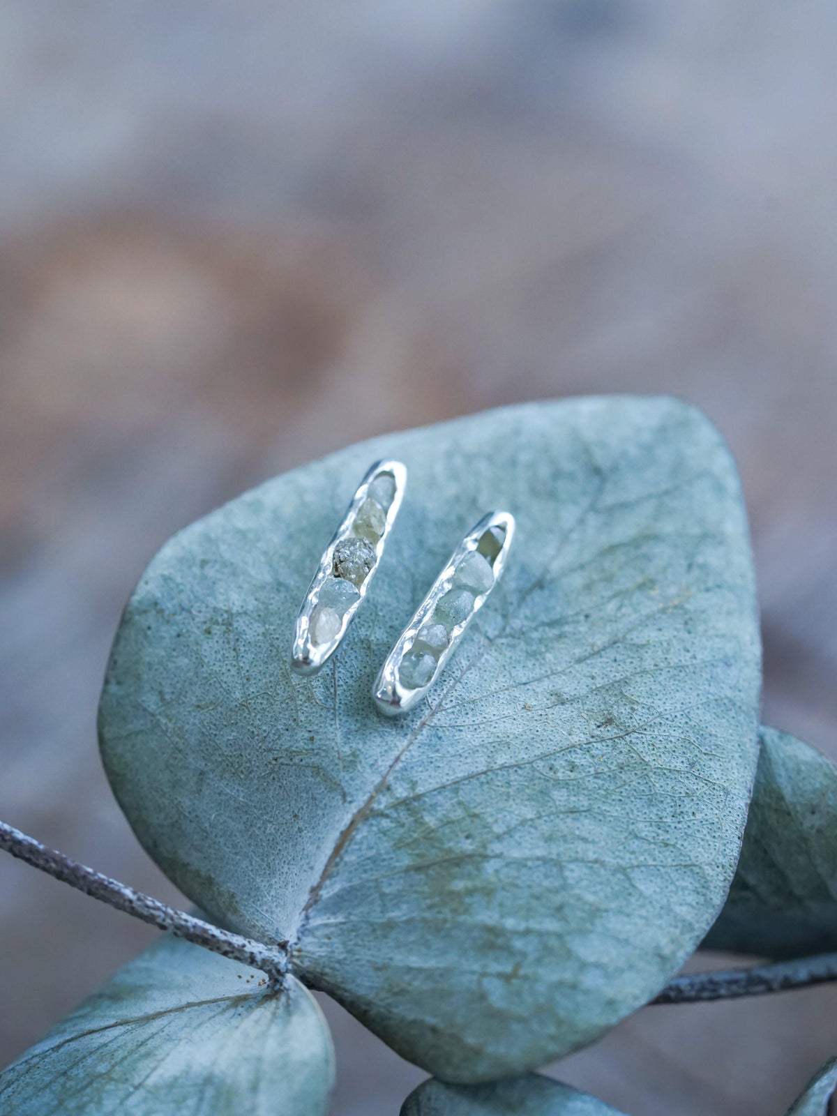 Montana Sapphire Earrings with Hidden Gems - Gardens of the Sun | Ethical Jewelry