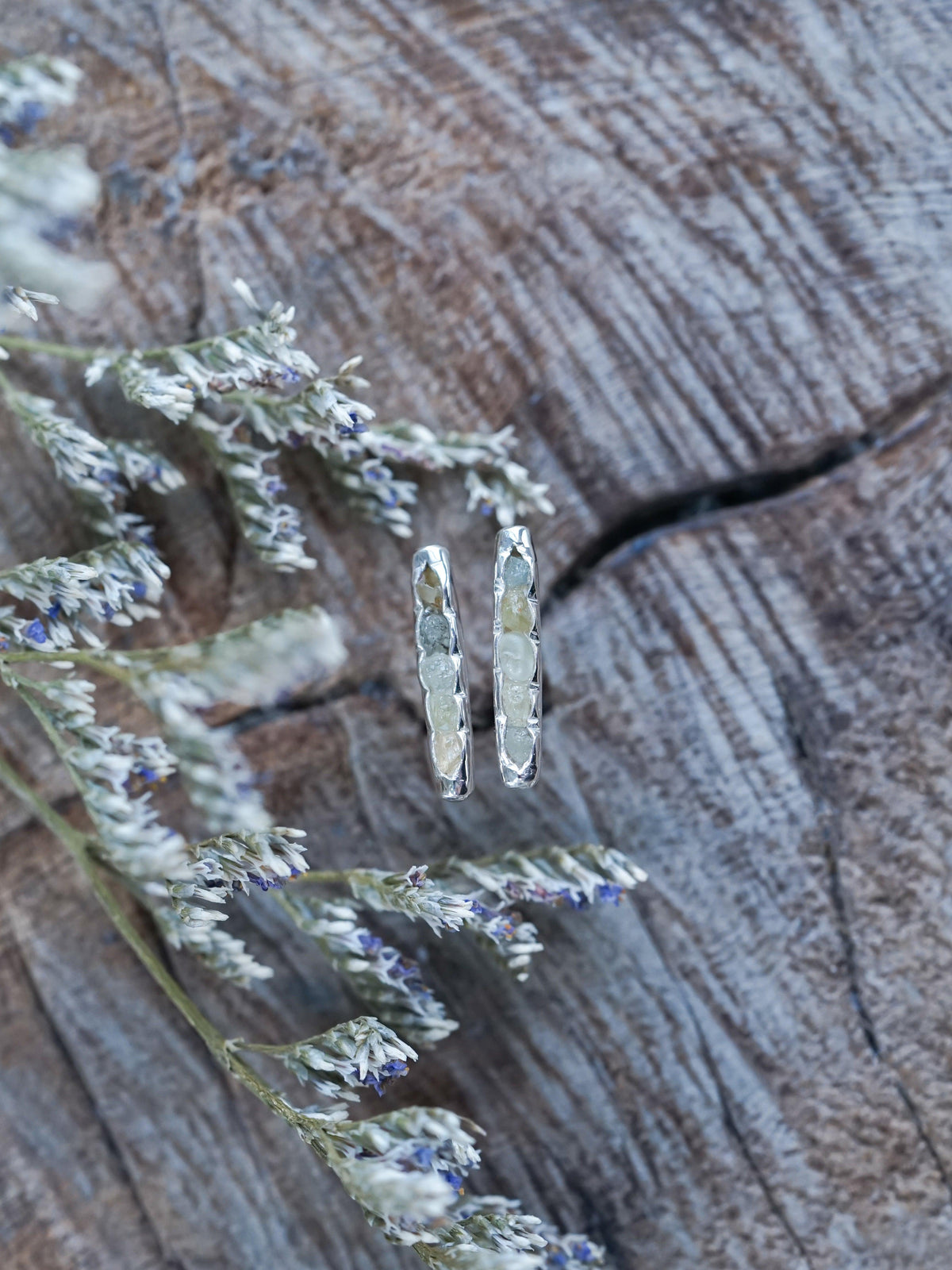 Montana Sapphire Earrings with Hidden Gems - Gardens of the Sun | Ethical Jewelry