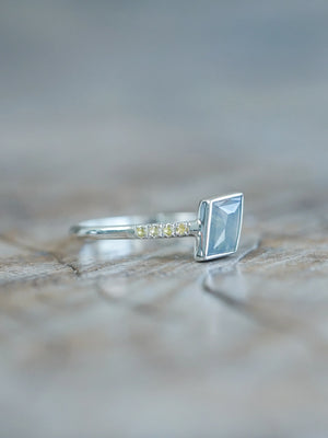 Blue and Yellow Sapphire Ring