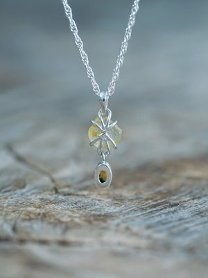 Montana Sapphire and Citrine Necklace - Gardens of the Sun | Ethical Jewelry