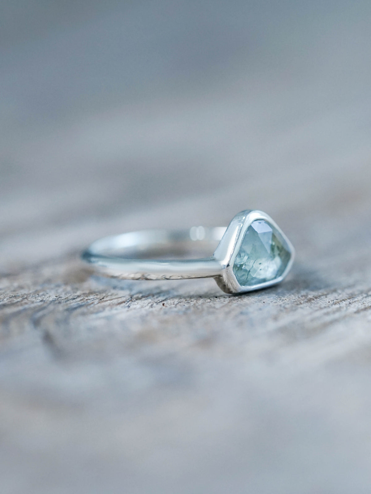 Montana Sapphire and Diamond Ring in Silver