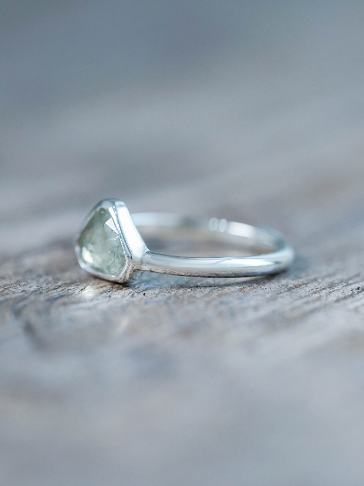 Montana Sapphire and Diamond Ring in Silver