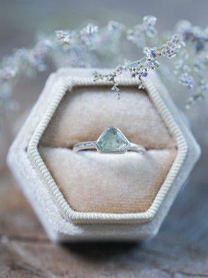 Montana Sapphire and Diamond Ring in Silver