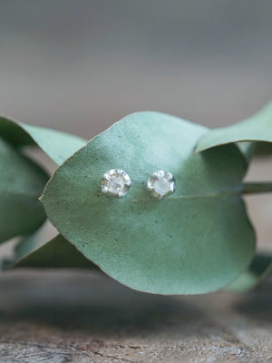 Moonstone Flower Earrings