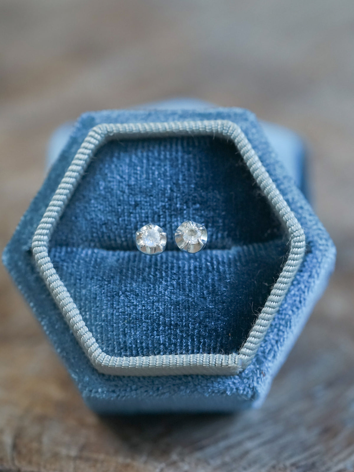 Moonstone Flower Earrings