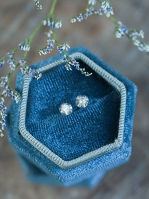 Moonstone Flower Earrings