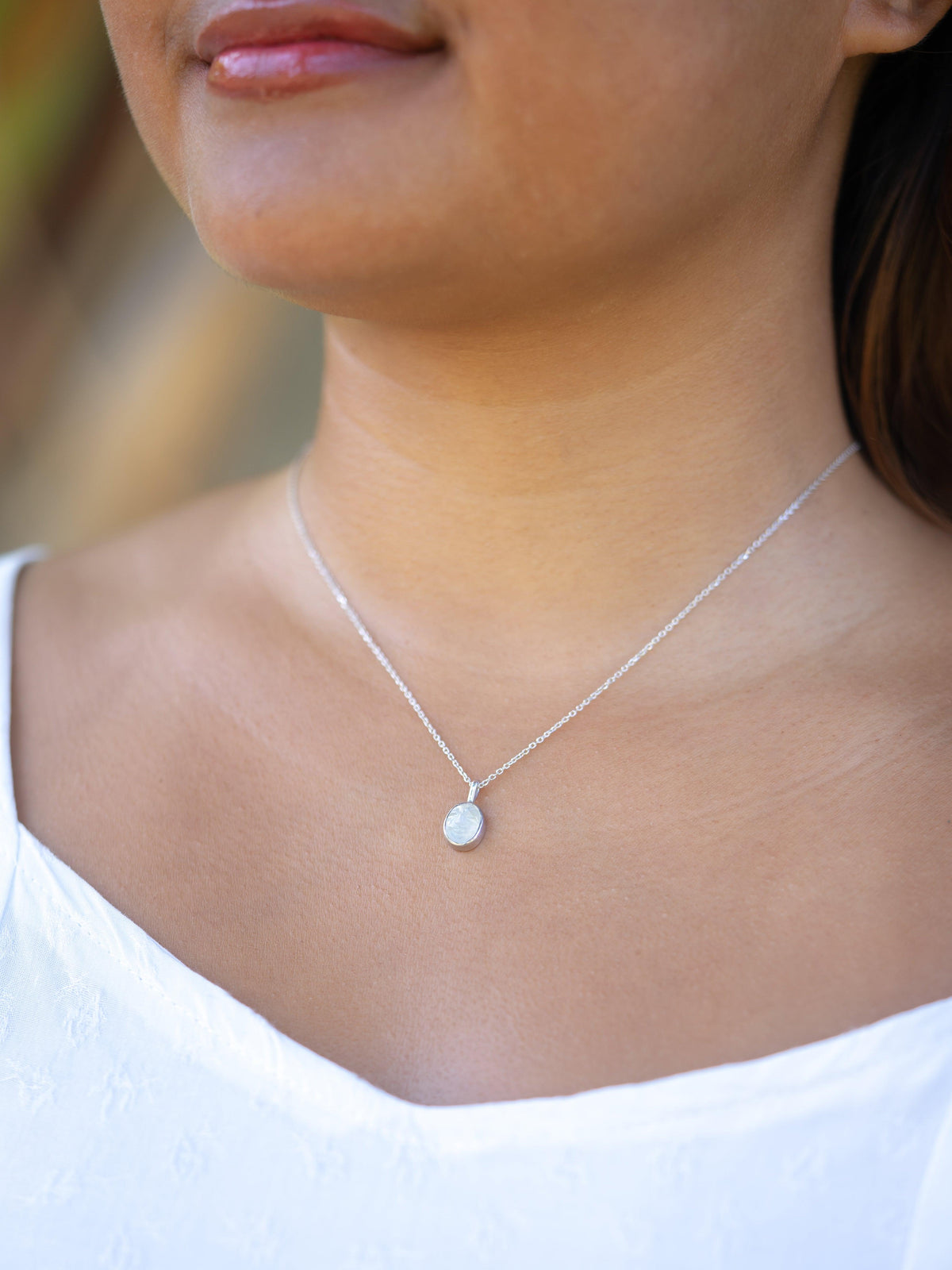 Moonstone Smile Necklace - Gardens of the Sun | Ethical Jewelry