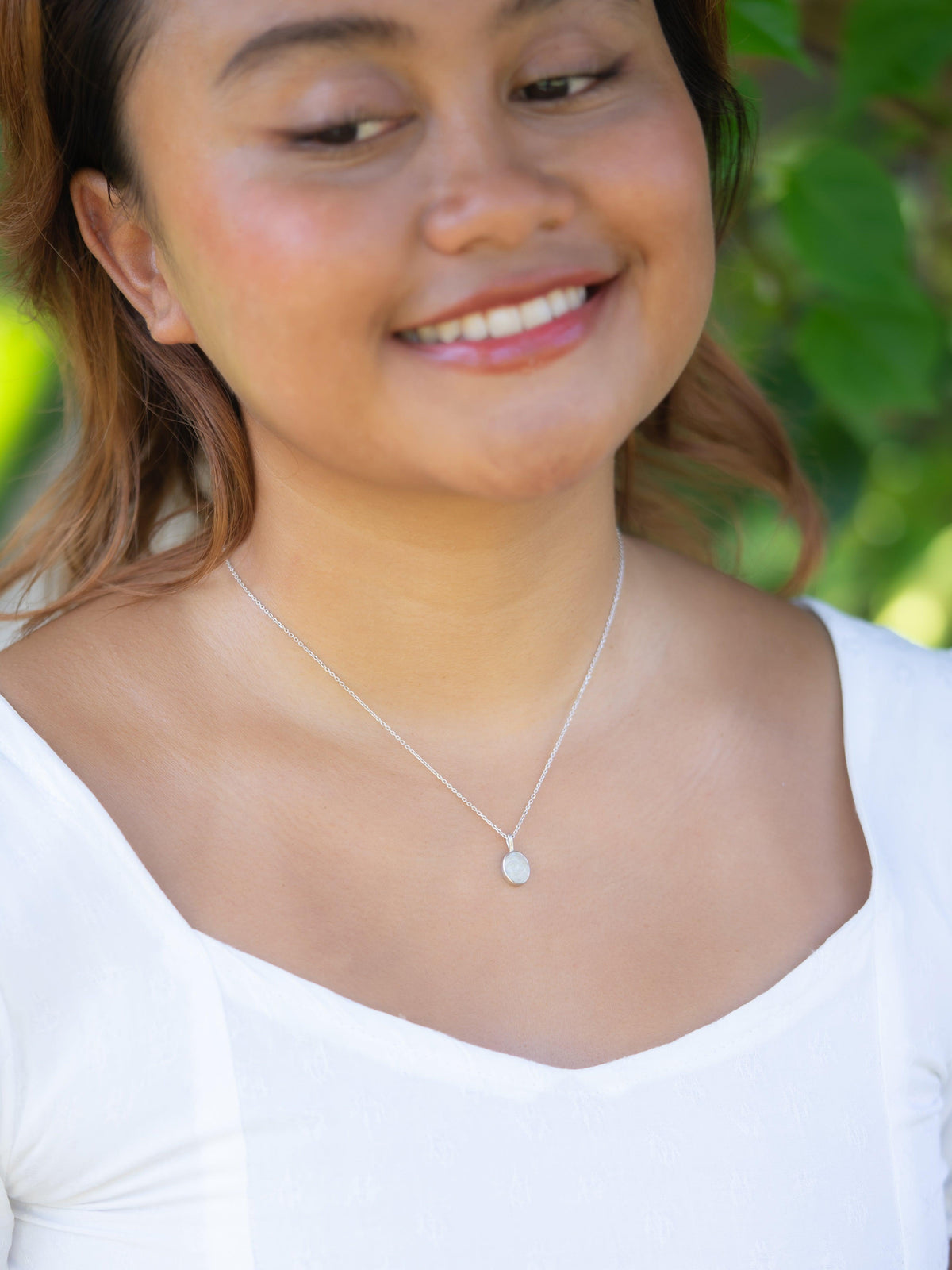 Moonstone Smile Necklace - Gardens of the Sun | Ethical Jewelry