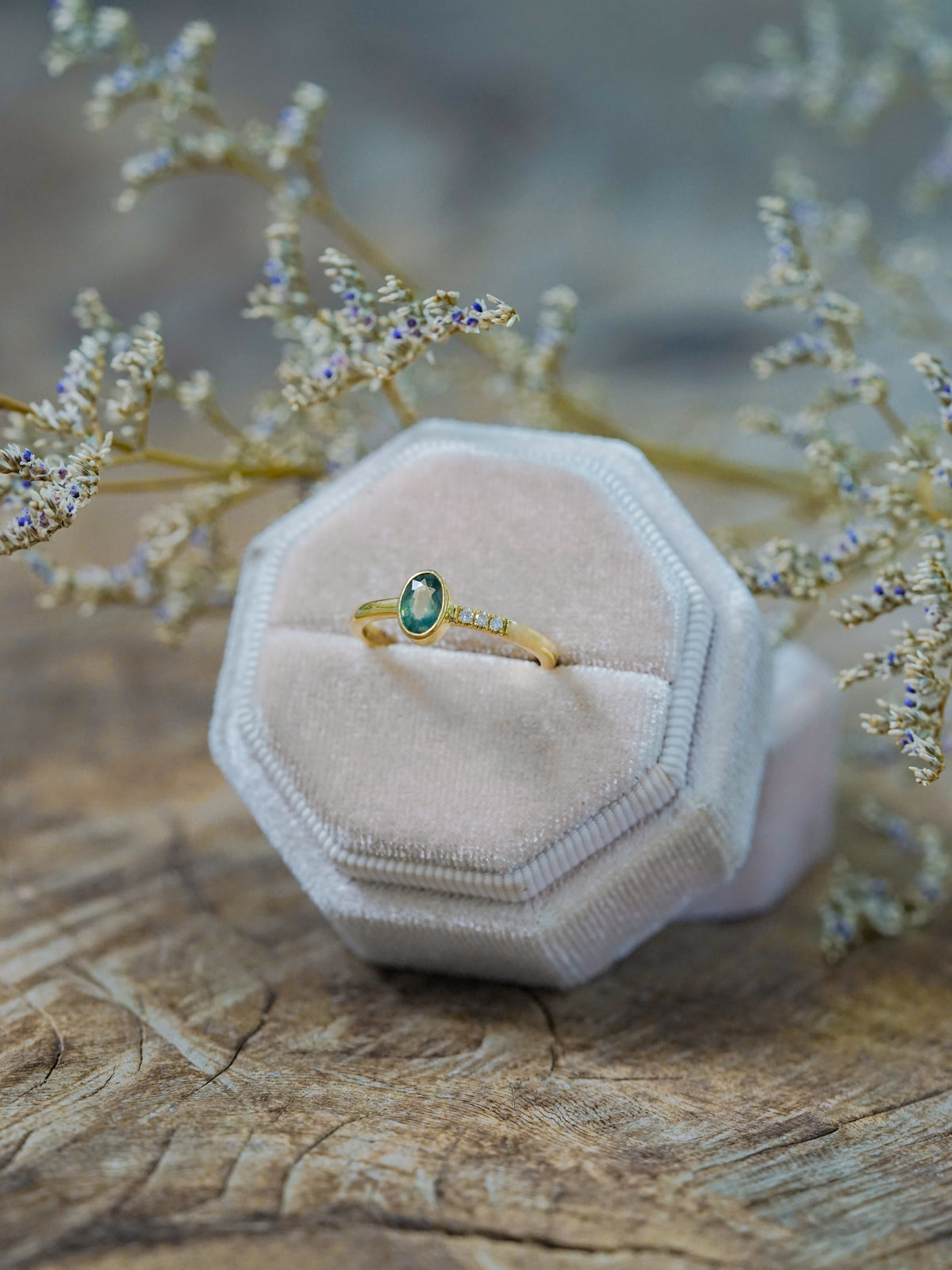 Mystical Sapphire Ring in Gold - Size 6.5 - Gardens of the Sun | Ethical Jewelry