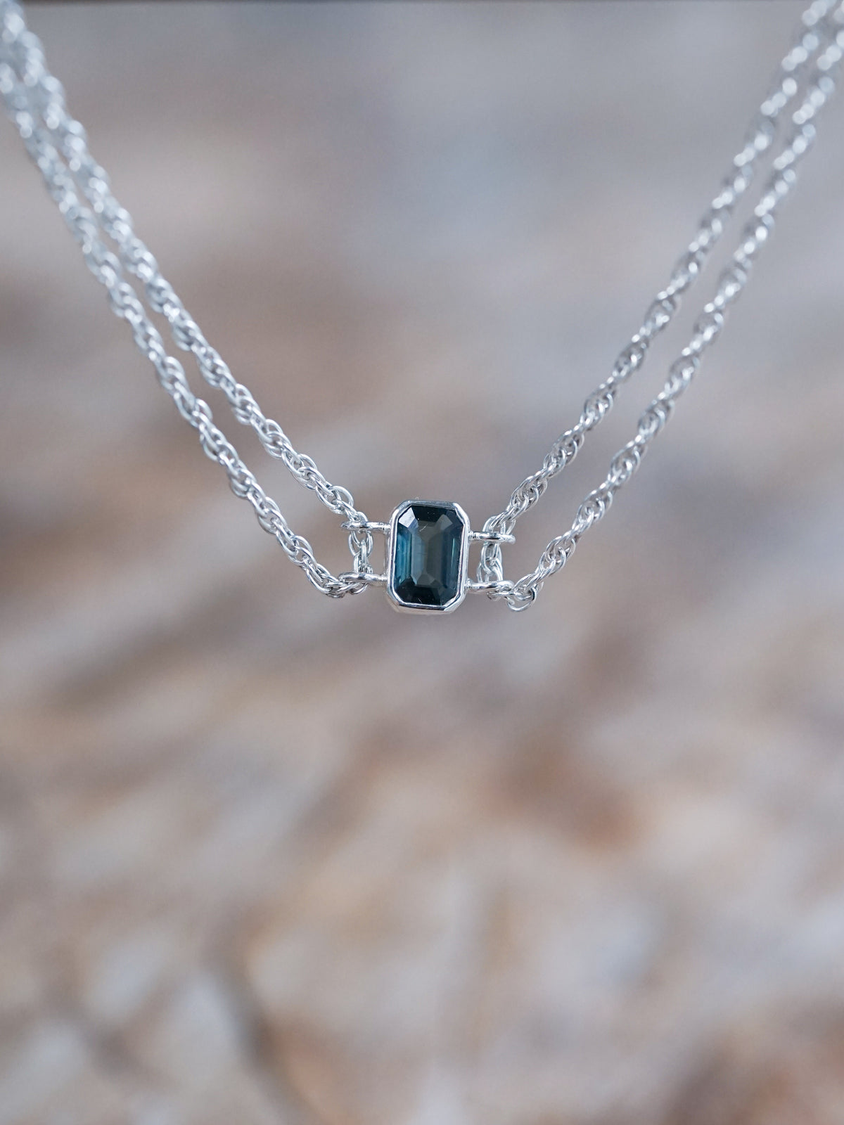 Octagon Sapphire Bracelet