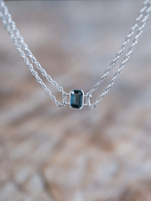 Octagon Sapphire Bracelet