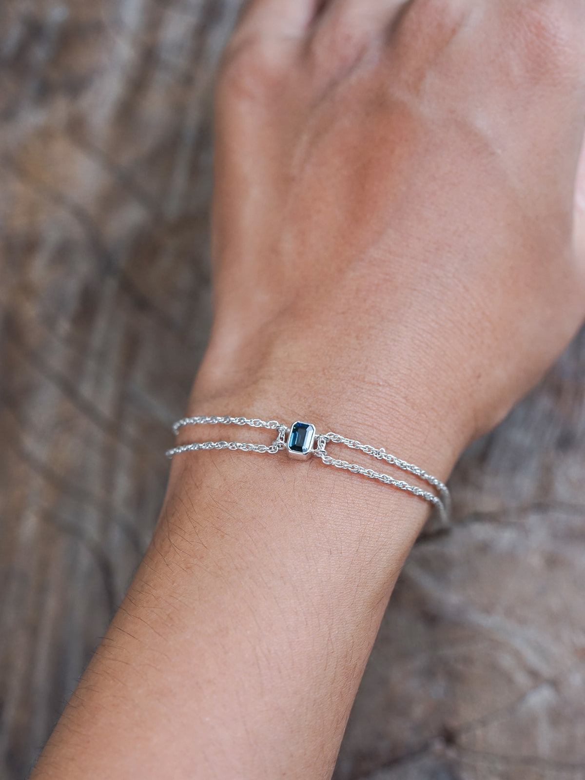 Octagon Sapphire Bracelet