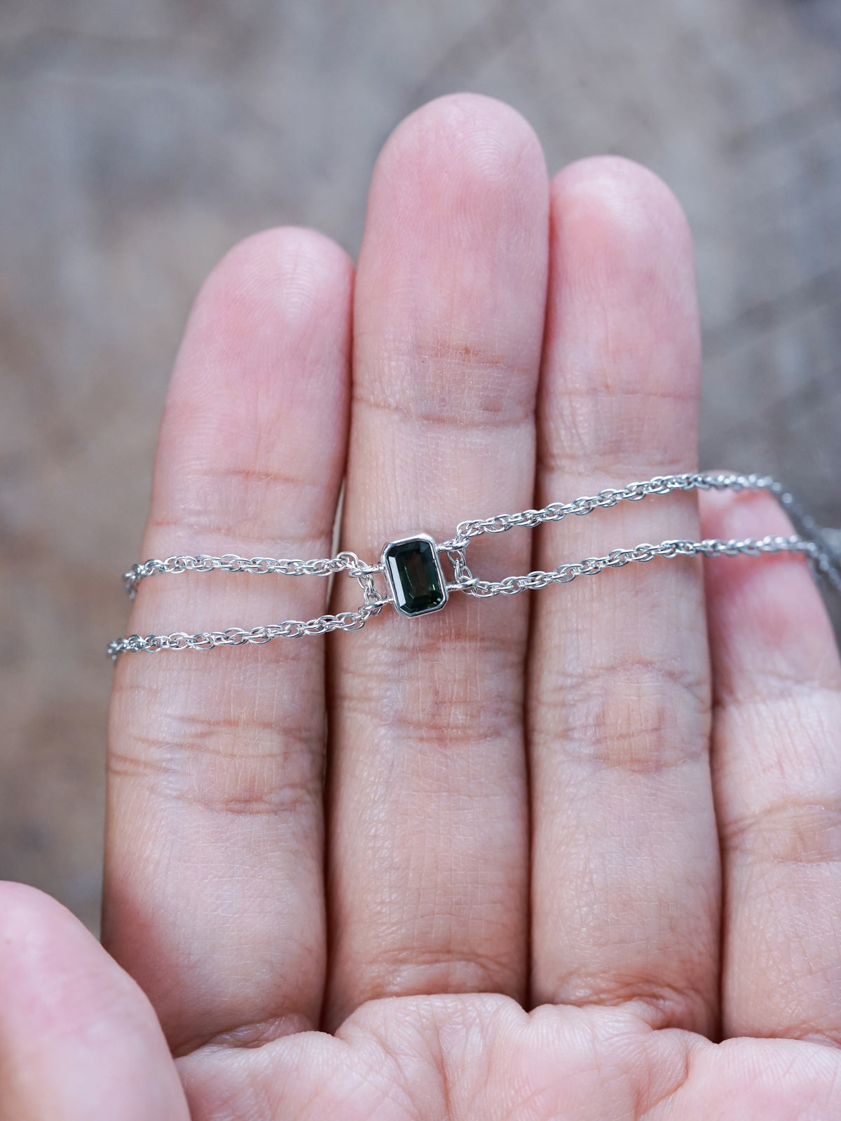 Octagon Sapphire Bracelet