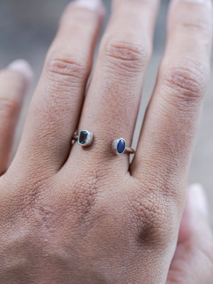 Open Opal and Sapphire Ring