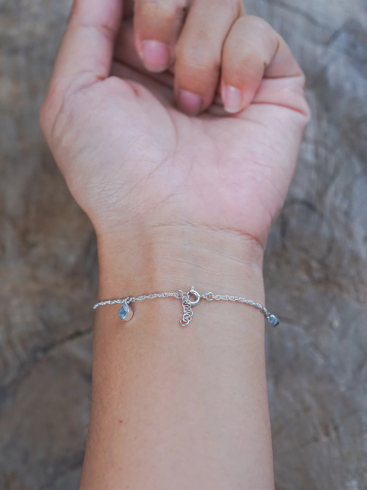 Sapphire and Opal Charm Bracelet