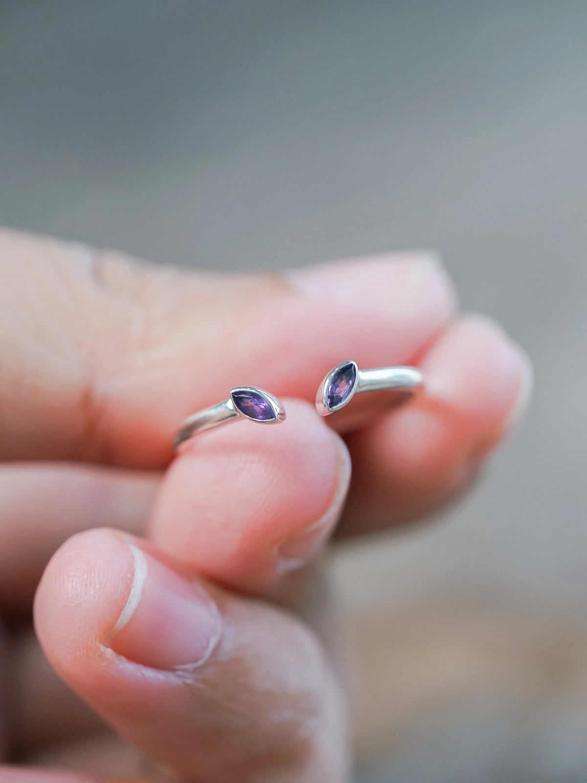 Open Amethyst Ring