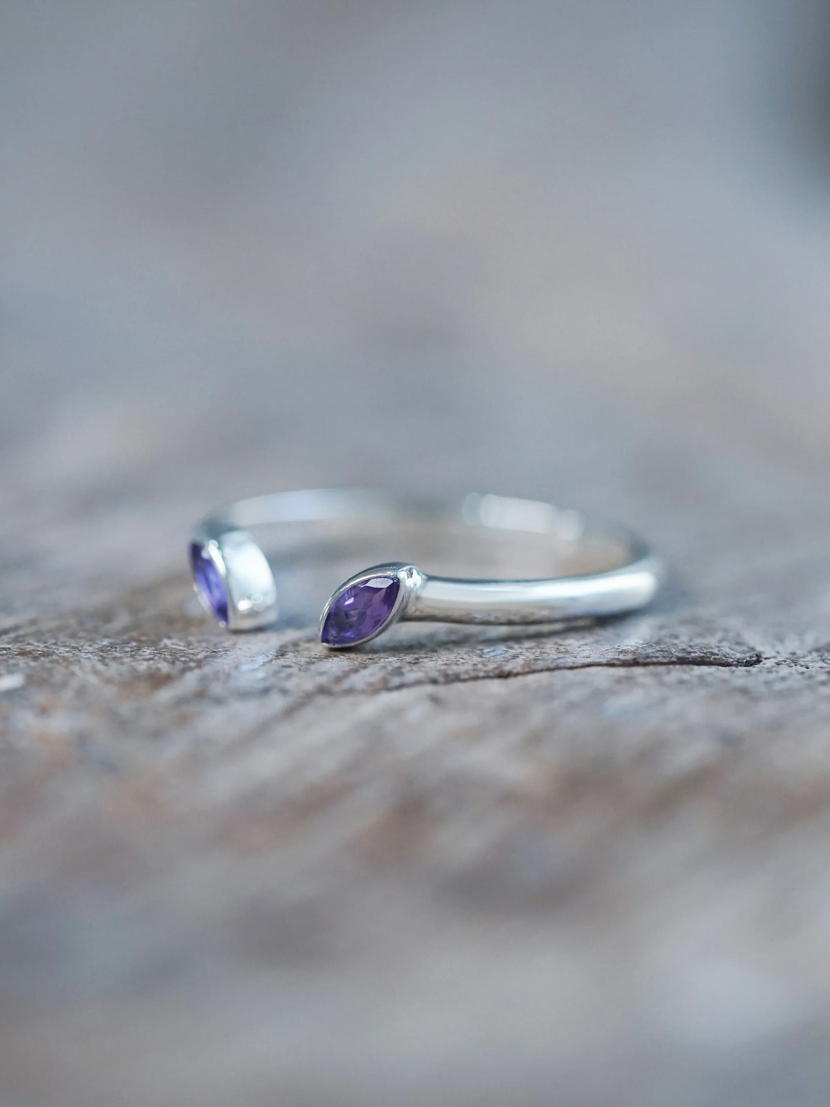 Open Amethyst Ring