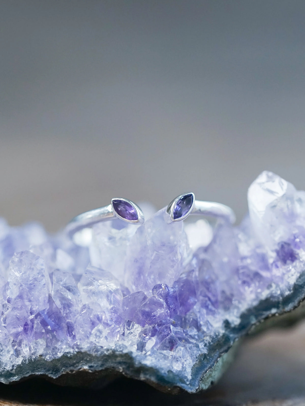 Open Amethyst Ring