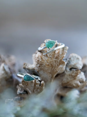 Open Emerald Leaf Ring - Gardens of the Sun | Ethical Jewelry