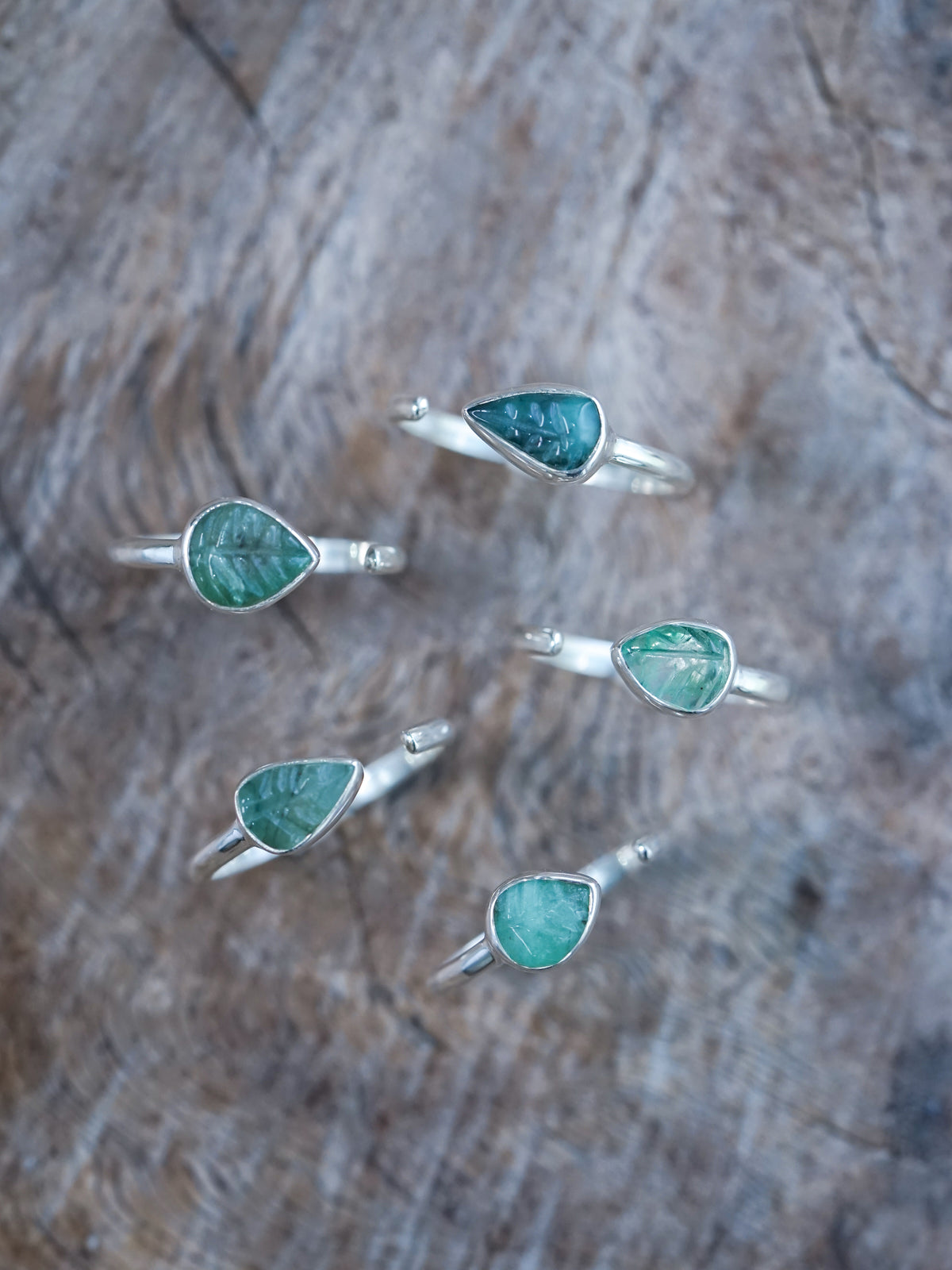 Open Emerald Leaf Ring - Gardens of the Sun | Ethical Jewelry