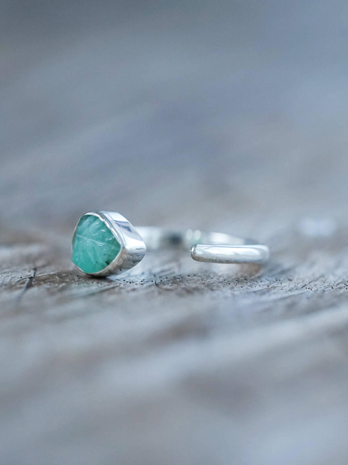 Open Emerald Leaf Ring - Gardens of the Sun | Ethical Jewelry