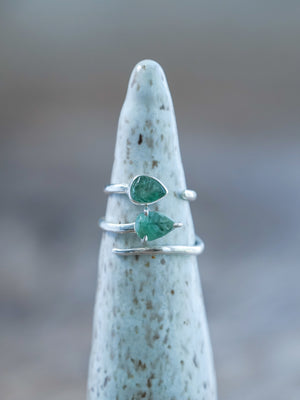 Open Emerald Leaf Ring - Gardens of the Sun | Ethical Jewelry