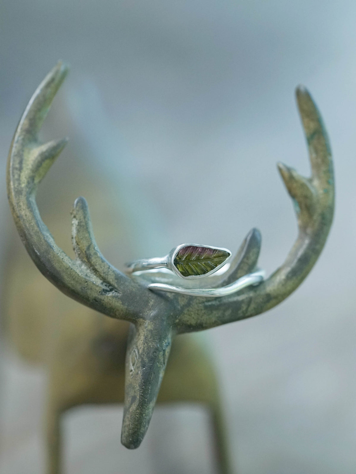 Open Tourmaline Leaf Ring