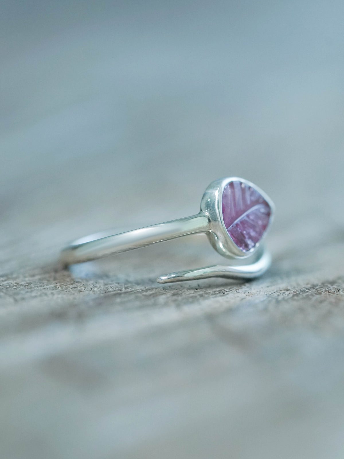 Open Tourmaline Leaf Ring