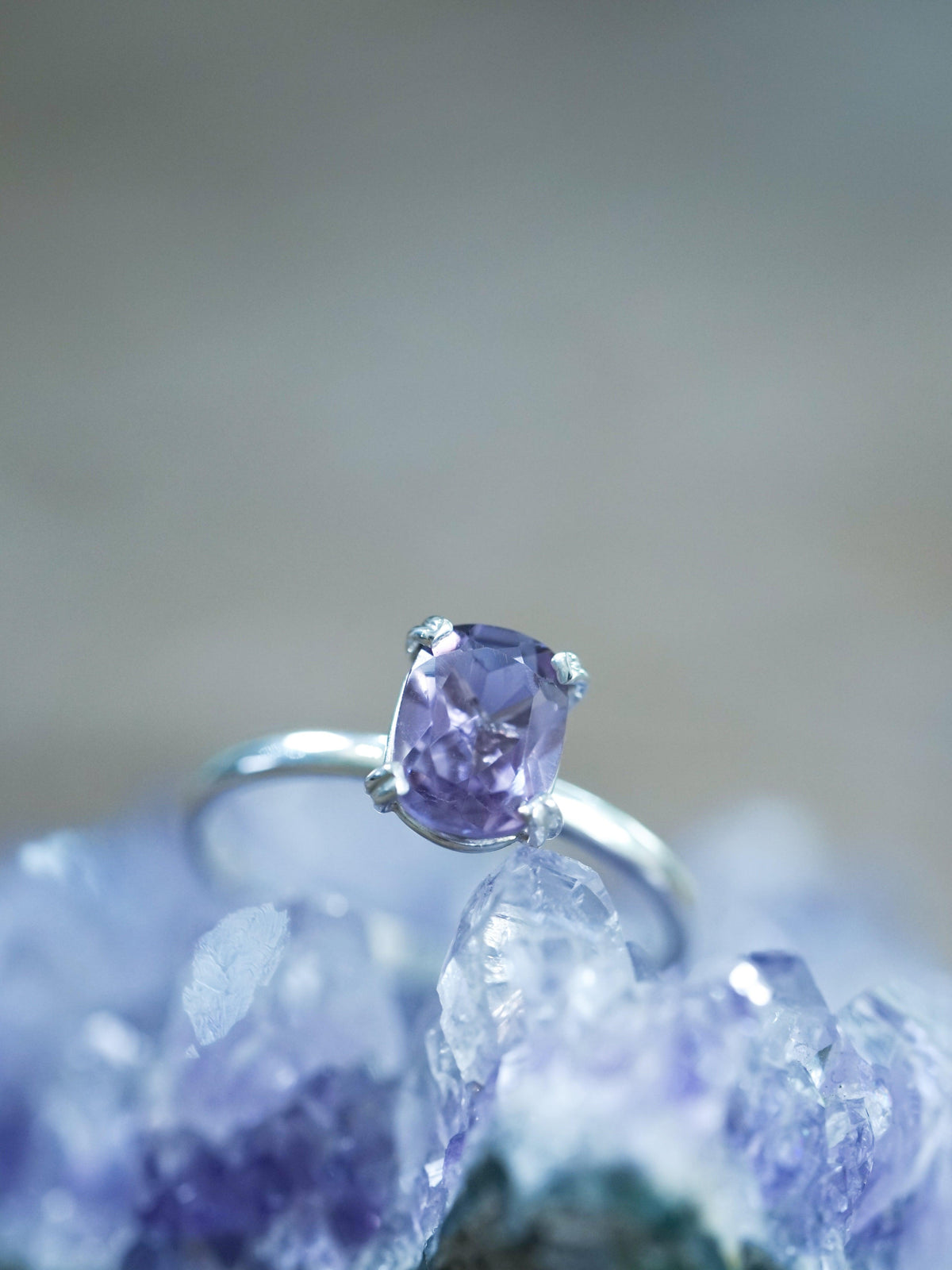 Oval Amethyst Ring - Gardens of the Sun | Ethical Jewelry