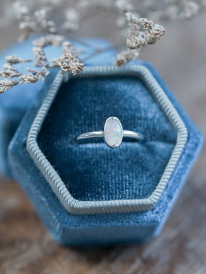 Oval Opal Ring - size 5 & 9.5