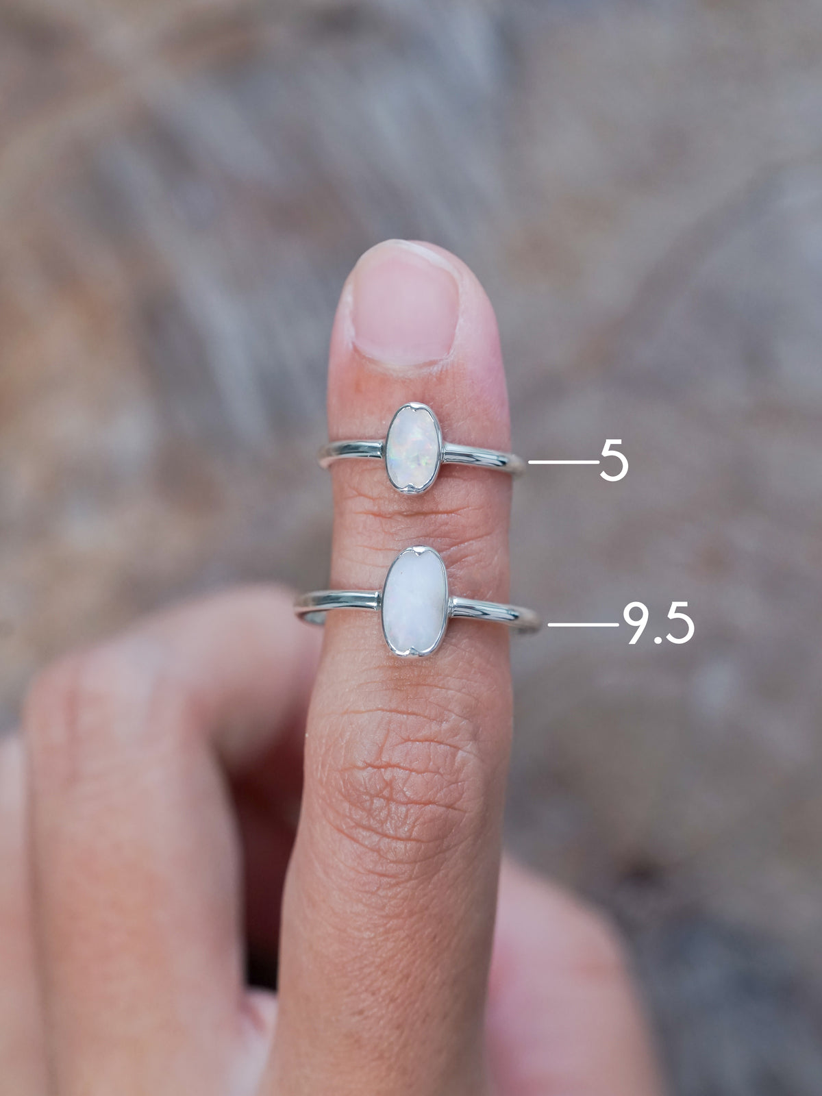 Oval Opal Ring - size 5 & 9.5