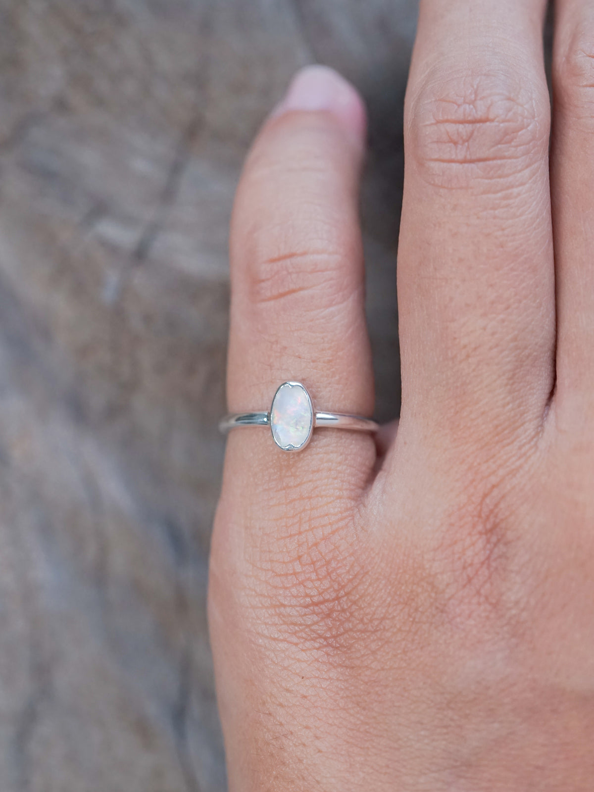 Oval Opal Ring - size 5 & 9.5