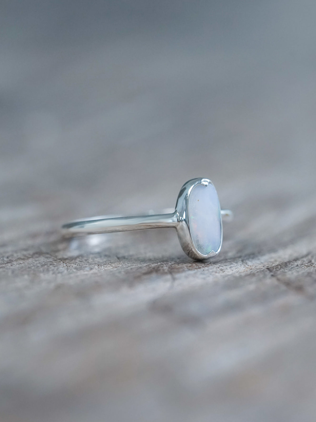 Oval Opal Ring - size 5 & 9.5