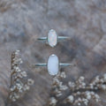 Oval Cut Natural Opal Ring