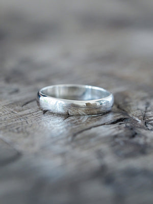 Plain Silver Wedding Band - Gardens of the Sun | Ethical Jewelry