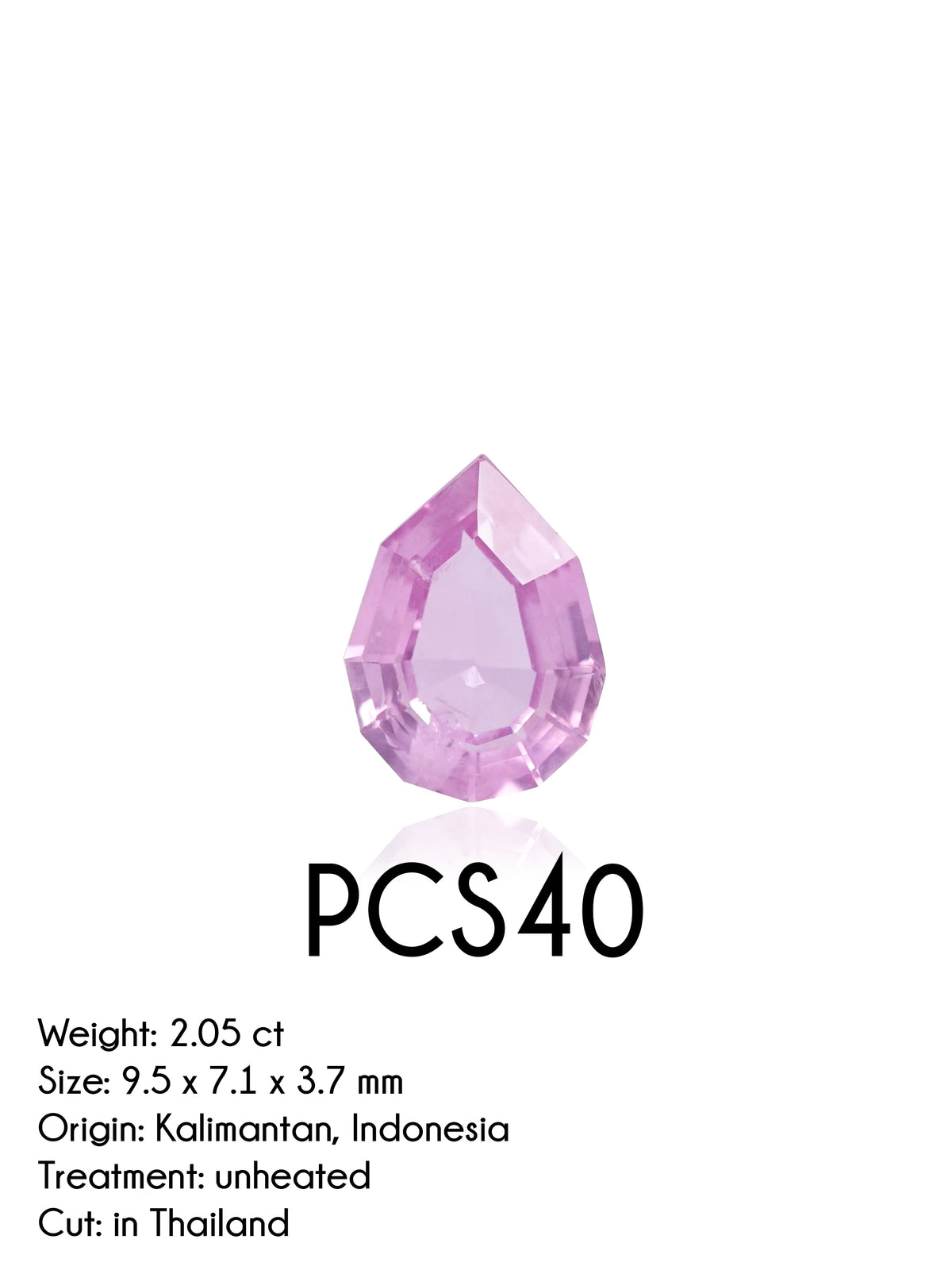 Custom Pink Sapphire Ring in Gold