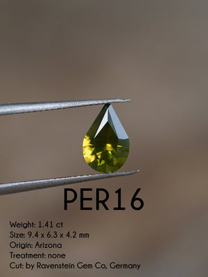 Custom Peridot Ring in Gold