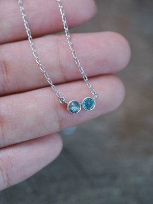 Paraiba Quartz and Apatite Pendant