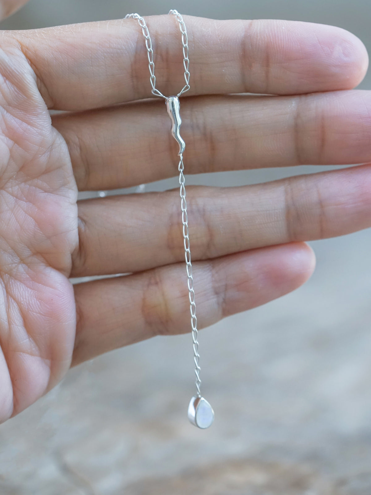 Thunderbolt Moonstone Necklace
