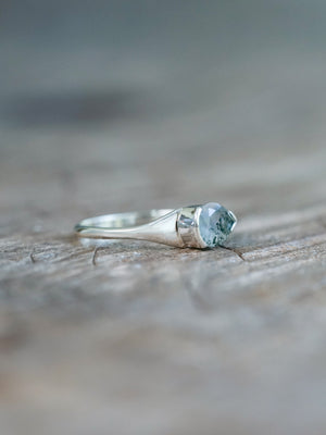 Pear Moss Agate Ring