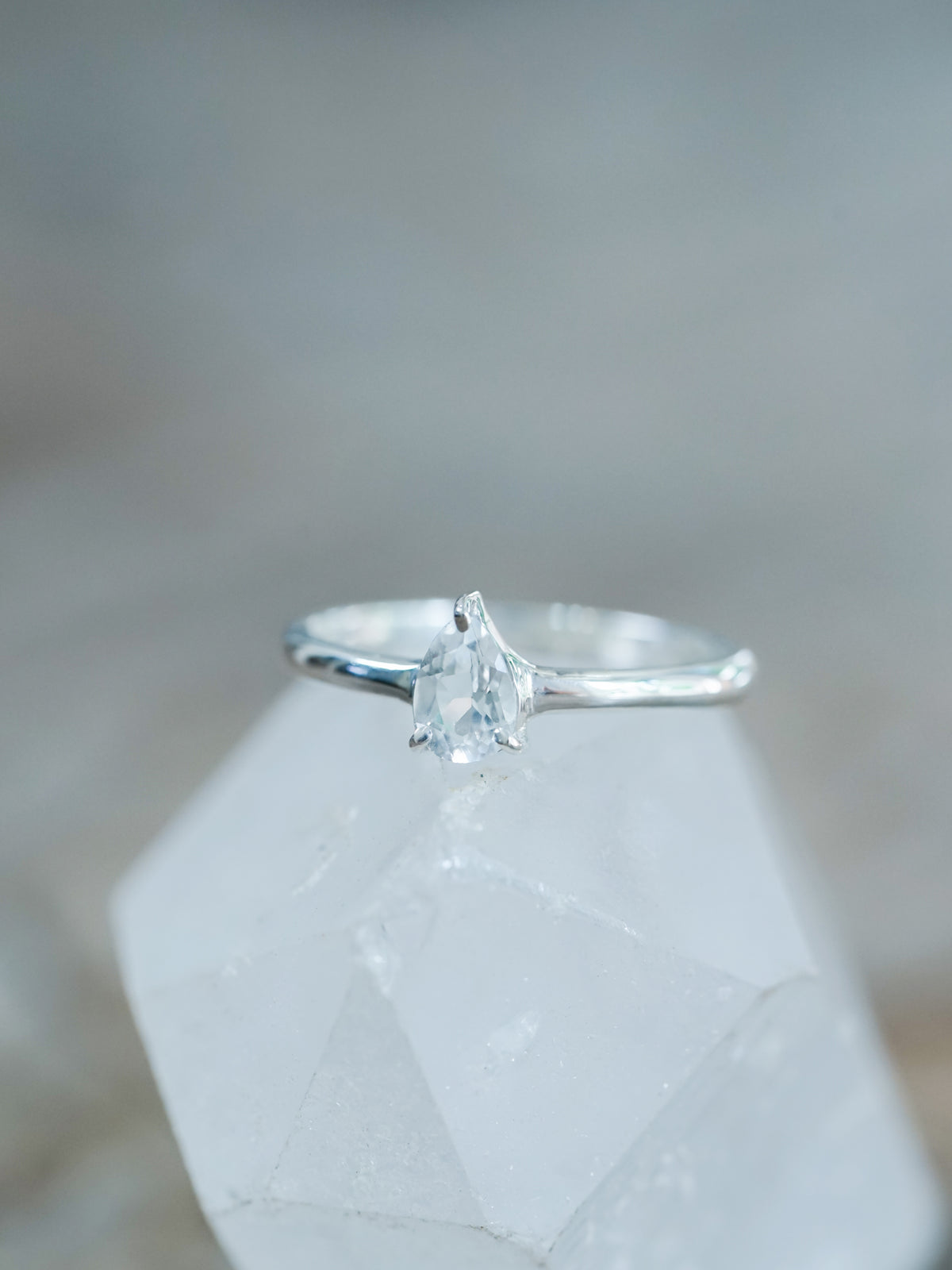 Pear Topaz Ring - Gardens of the Sun | Ethical Jewelry