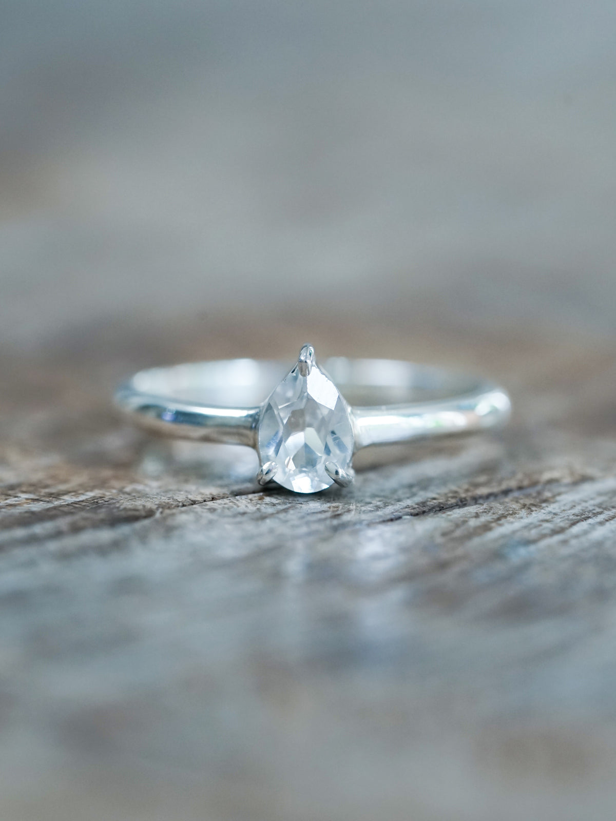 Pear Topaz Ring - Gardens of the Sun | Ethical Jewelry