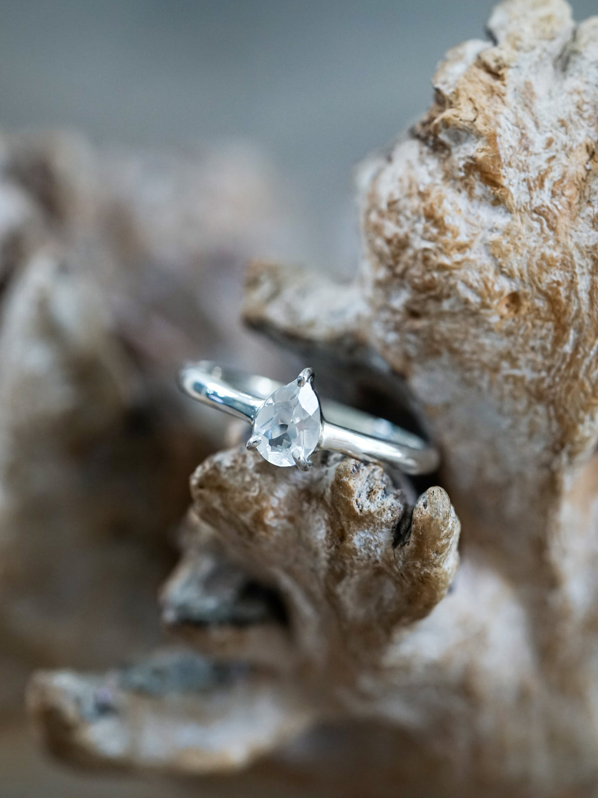 Pear Topaz Ring - Gardens of the Sun | Ethical Jewelry