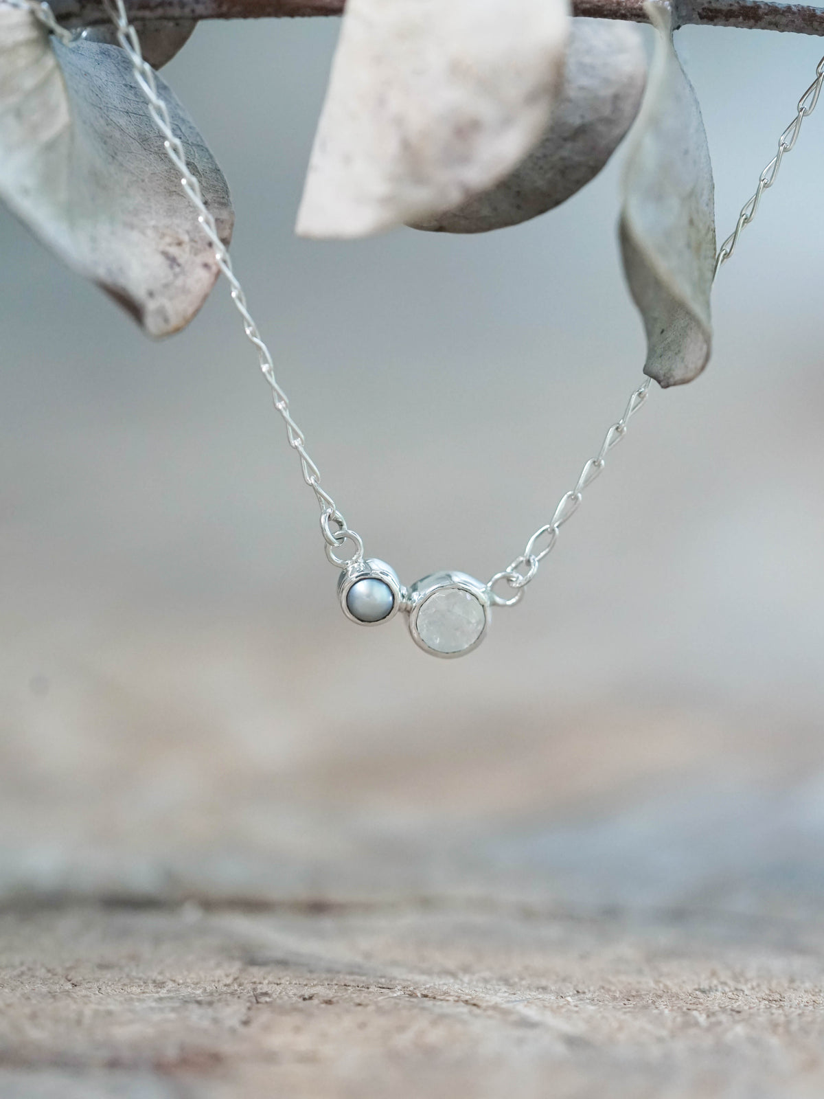 Pearl and Moonstone Necklace