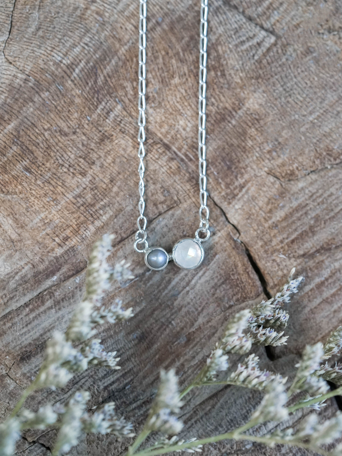 Pearl and Moonstone Necklace