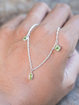 Peridot Charm Bracelet