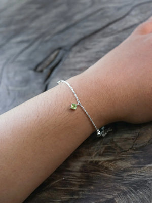 Peridot Charm Bracelet