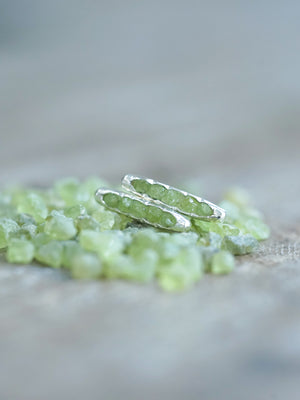 Peridot Earrings with Hidden Gems - Gardens of the Sun | Ethical Jewelry